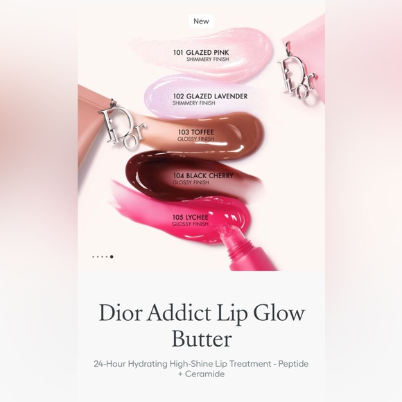 🌸New Dior Addict Lip Glow Butter #101 “Glazed Pink"  Summer 2025🌸 - Picture 4 of 11